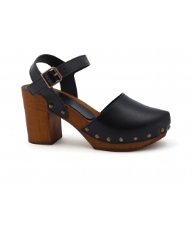 VSI SICILY Zapatos Mujer Sandalias Zuecos Zuecos apple tal&oacute;n correa punta cerrada zapatos veganos Made in Italy
