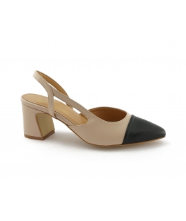 VSI NELL D&eacute;collet&eacute; Vegan Femme talon orteil bride &eacute;lastique Made in Italy