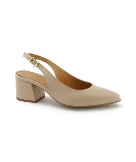 VSI BRIT Decollet&egrave; vegan slingback punta tacco largo cinturino Made in Italy