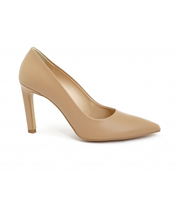 VSI DAMAS Décolleté camel vegan avec talon aiguille Fabriqué en Italie