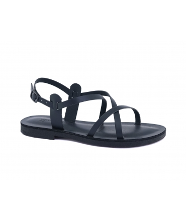 VSI MAYA Gewebte Sandalen vegan schwarz hell ökologisch Apfel Made in Italy