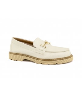 VSI ASTRY Mocas&iacute;n vegano blanco scape pinza vegana Made in Italy