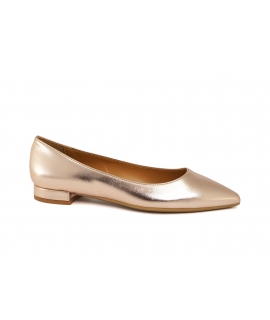 VSI VAILA Rosegold laminated vegan flats toe vegan shoes Made in Italy