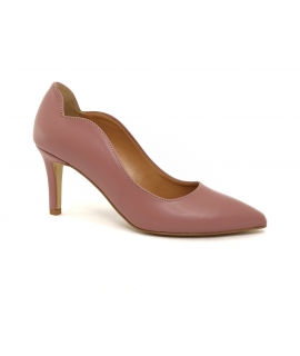 VSI SESIA Mauve vegan d&eacute;collet&eacute; bout pointu talon aiguille chaussures vegan Made in Italy