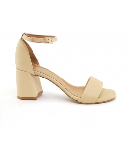 VSI ZANTE Sandales v&eacute;g&eacute;taliennes beiges bande de talon chaussures v&eacute;g&eacute;taliennes Made in Italy eco