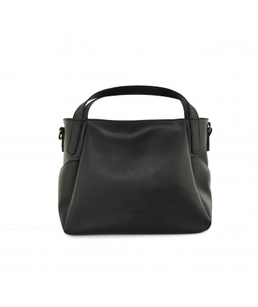 VSI BABI Black vegan bag waterproof shoulder strap handcrafted zippers made in Italy