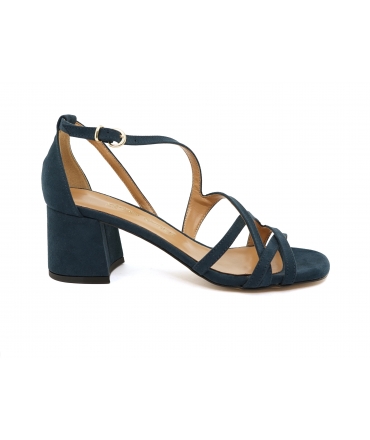 VSI NALIA Blue vegan sandals comfortable weave closed heel vegan shoes Made in Italy