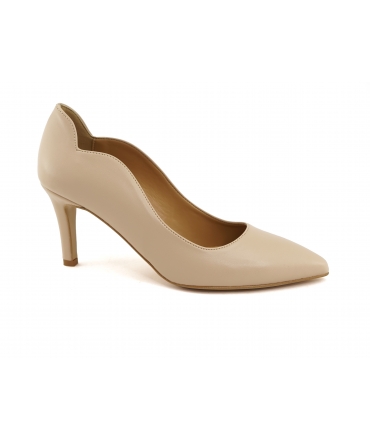 VSI SESIA Zapatos veganos escote rosa nude punta puntiaguda tacón stiletto románticos zapatos veganos Made in Italy