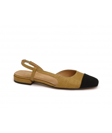 VSI LULLI two-tone woven vegan ballerinas Made in Italy