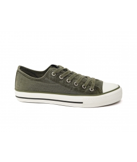 NATURAL WORLD vegane Sommerschuhe für Damen, grüne Baumwollsneaker, vegane Schuhe