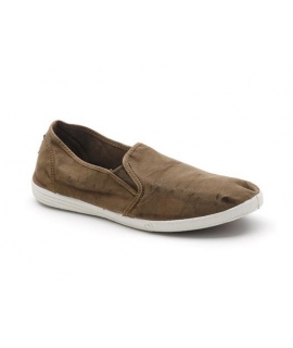 NATURAL WORLD Zapatos de hombre Slip on Elástico Algodón Orgánico Plantilla extraíble Zapatos veganos