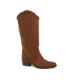 Chaussures véganes VSI CANYON Texan à talon marron, fabriquées en Italie