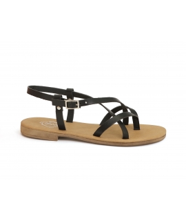 VSI GIAVE Black vegan sandals flat flip flops maize vegan shoes Made in Italy