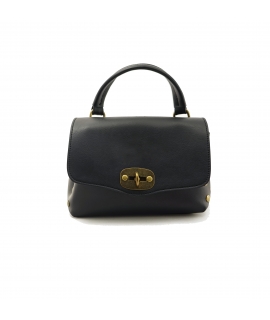 VSI AFFI MINI Vegane Handtasche Schultertasche Schwarze Geldbörse Made in Italy