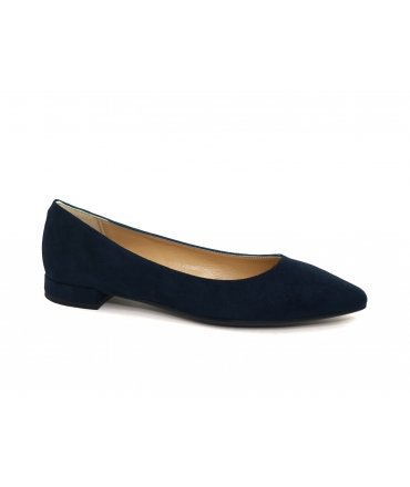 VSI VAILA Ballerine vegan blu effetto scamosciato punta Made in Italy