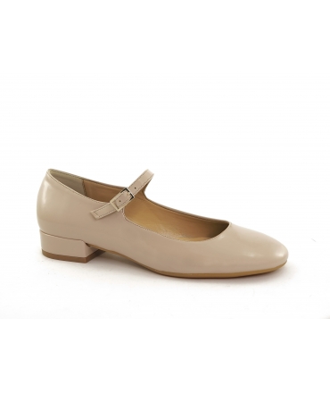 Ballerines Mary Jane VSI LALLA vegan nude vernie bride bout rond Fabriquées en Italie