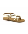 Chanclas veganas VSI GIAVE, laminadas en oro, fabricadas en Italia.