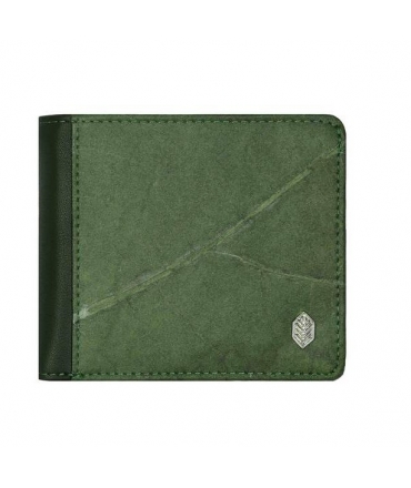 Portefeuille pour homme porte-monnaie feuilles végétaliennes imperméables