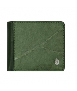 Monedero de hombre monedero impermeable vegano hojas
