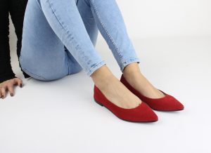 ballerine donna rosse fera libens vegan shoes italy