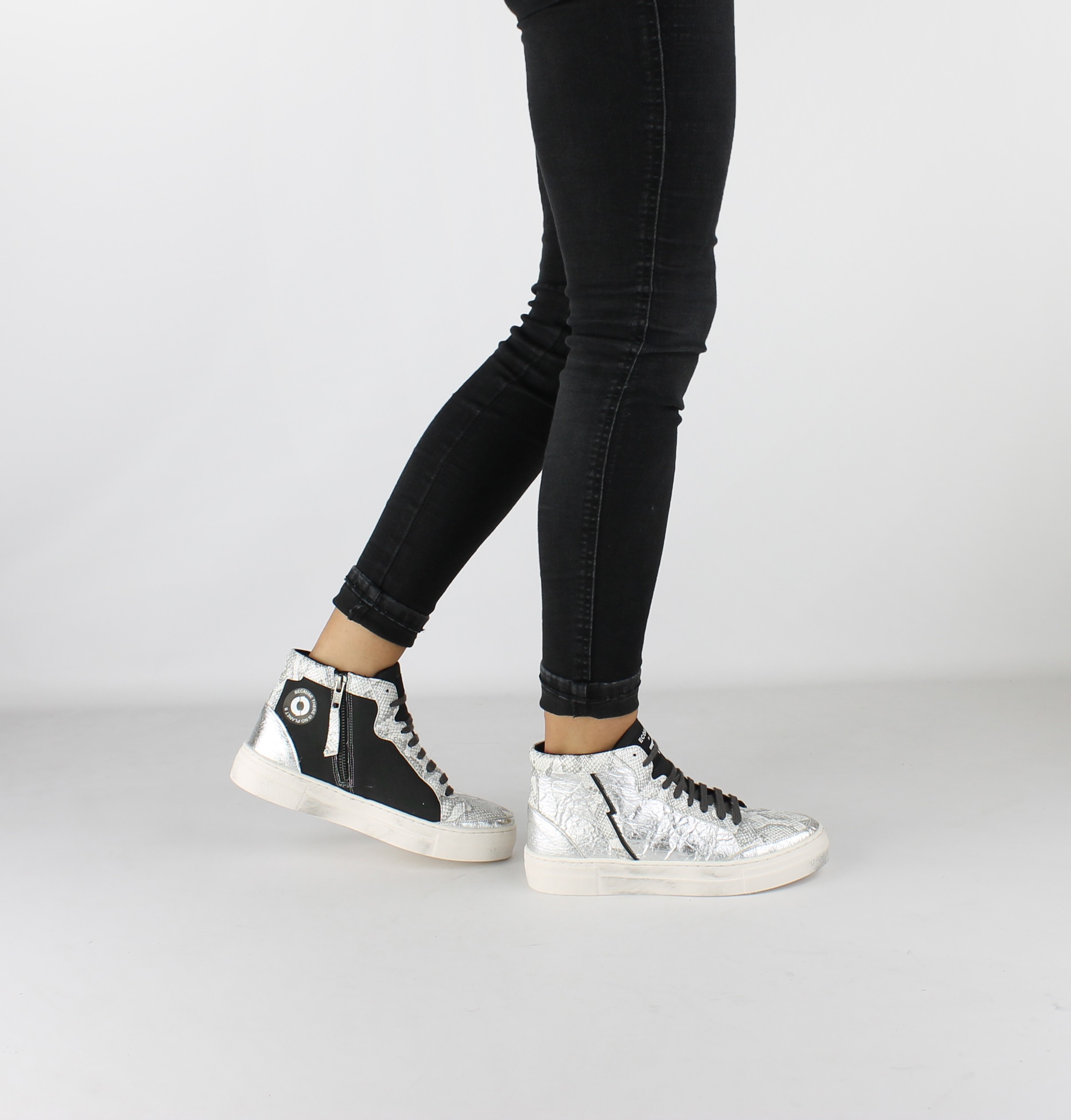 sneakers donna argento pinatex vegan