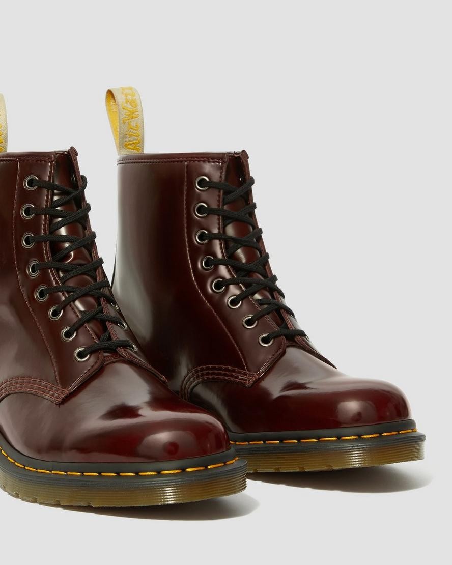 dr martens anfibio vegan cherry 8 buchi