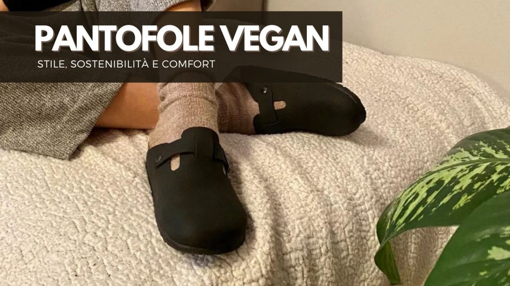 Pantofole vegane comode, con suola ergonomica