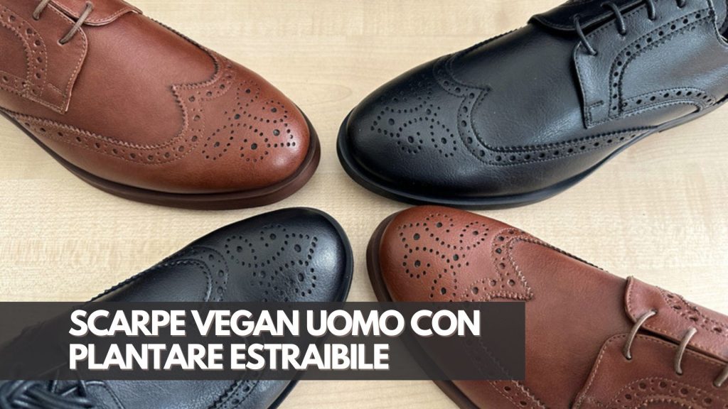 Scarpe Vegan Uomo con Plantare Estraibile